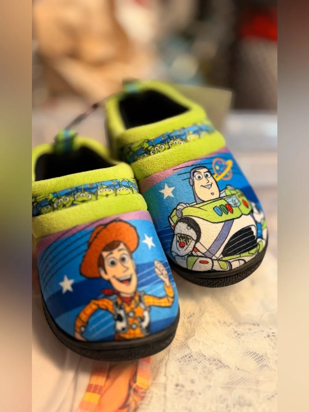 Disney Toy Story Toddler Boys' Character Slippers size 7/8 NEW